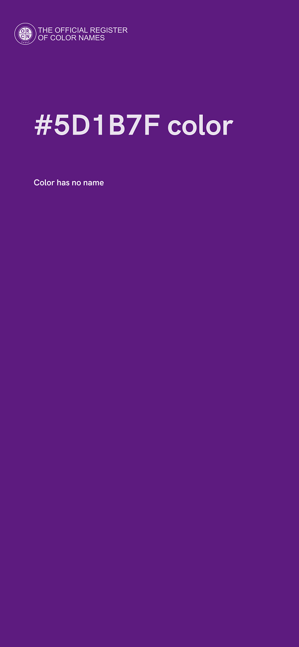 #5D1B7F color image