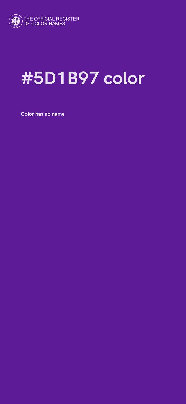 #5D1B97 color image