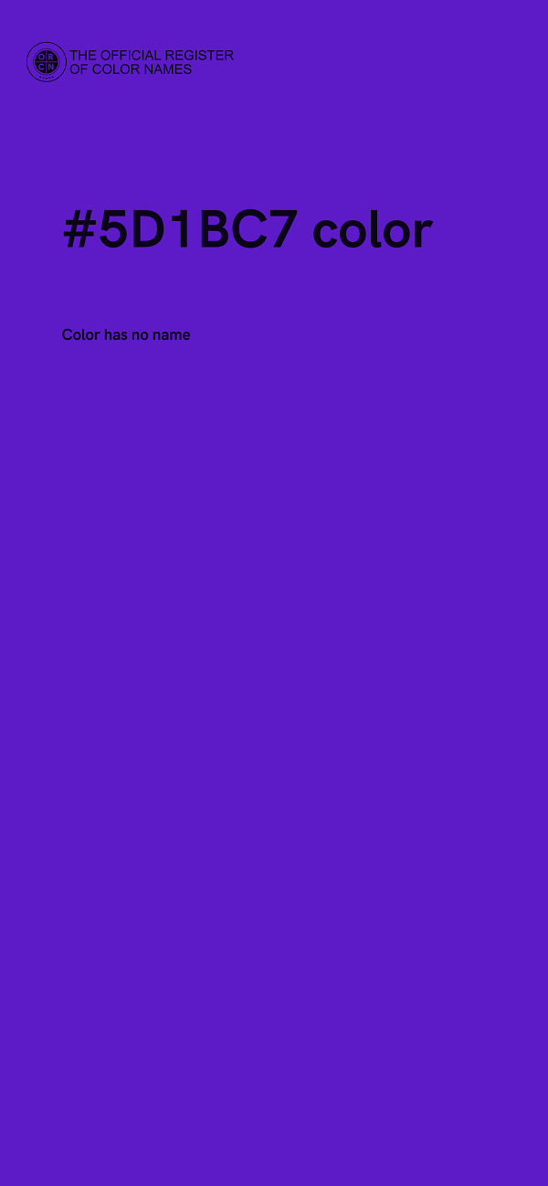#5D1BC7 color image