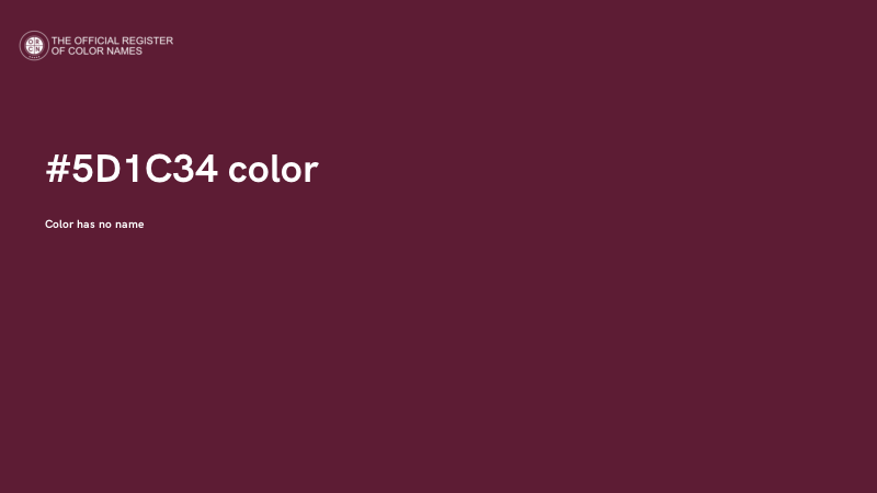 #5D1C34 color image
