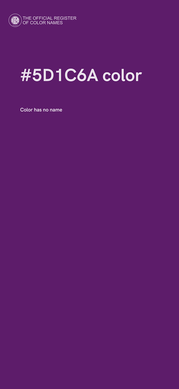 #5D1C6A color image