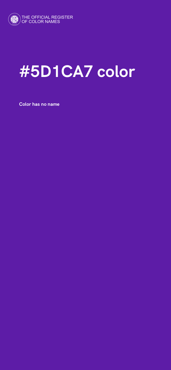 #5D1CA7 color image