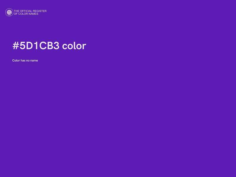 #5D1CB3 color image