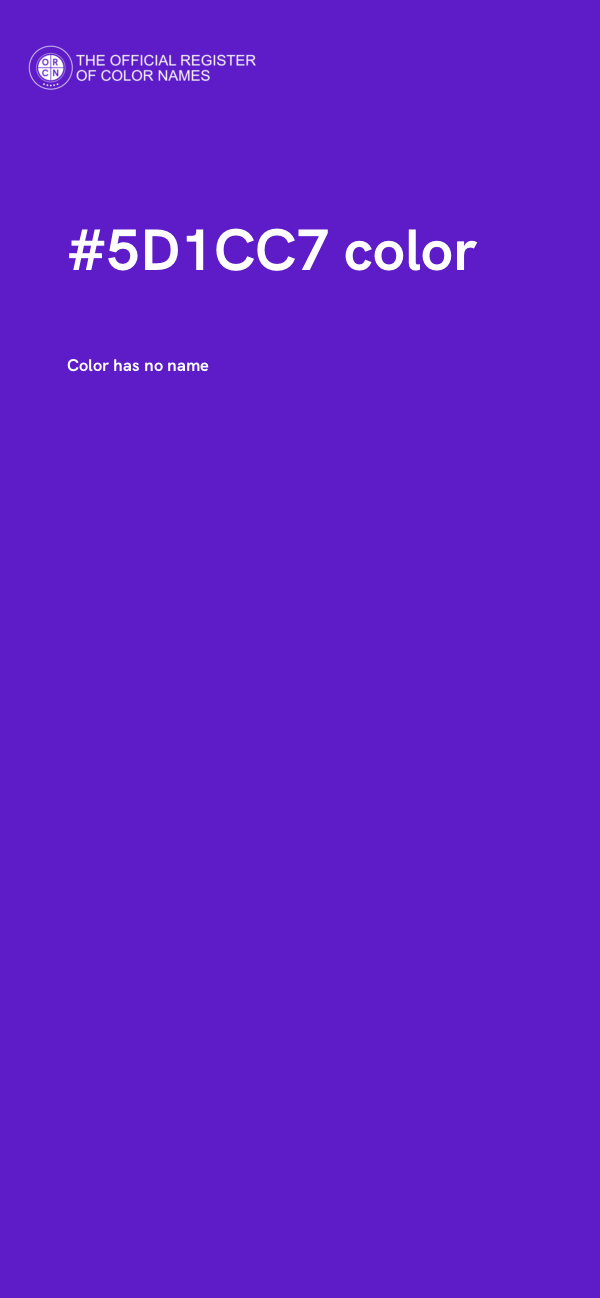 #5D1CC7 color image