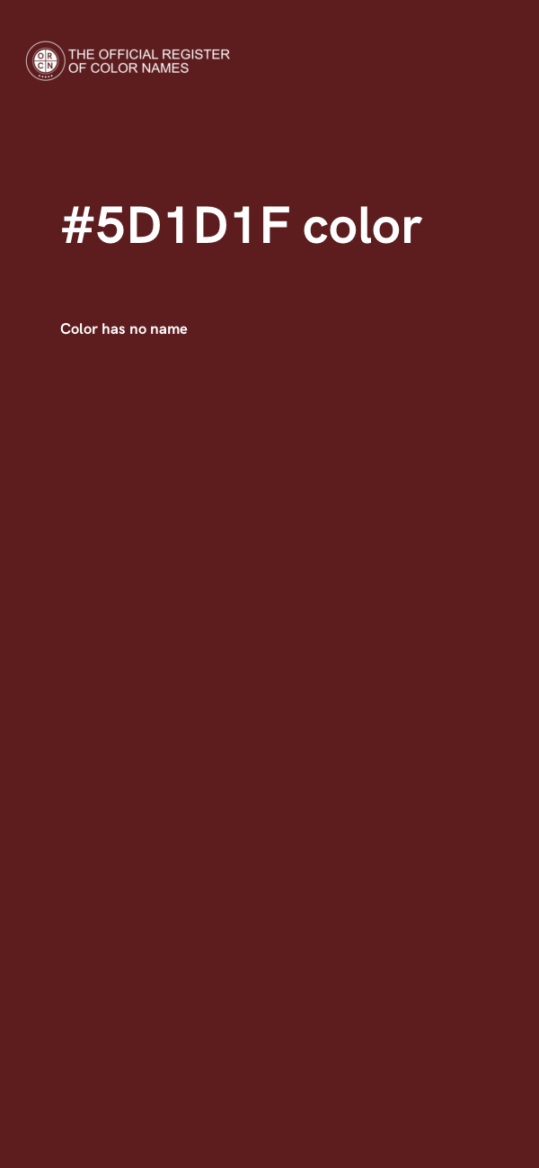 #5D1D1F color image