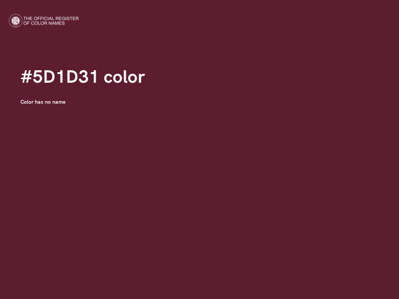 #5D1D31 color image