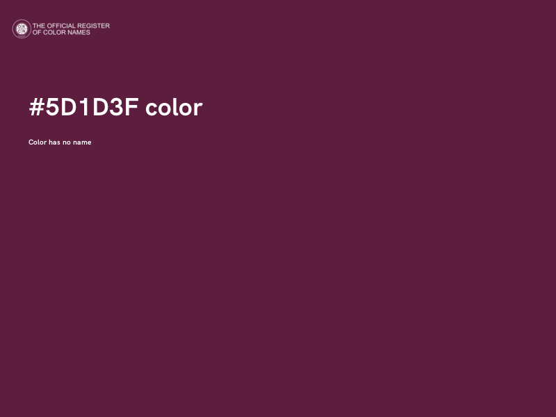 #5D1D3F color image