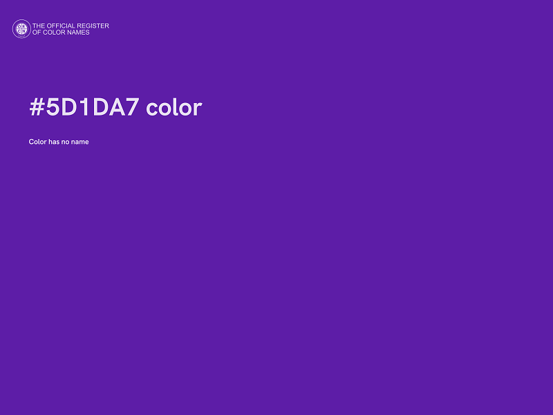 #5D1DA7 color image