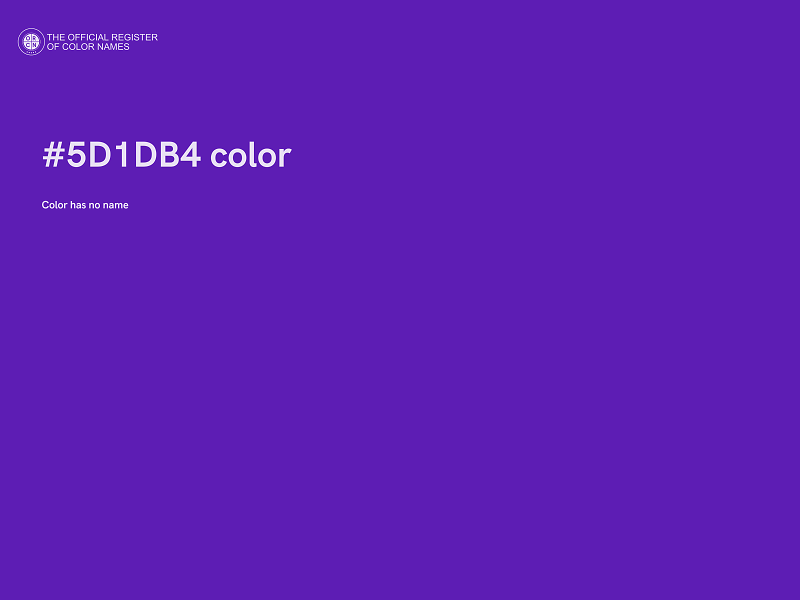#5D1DB4 color image