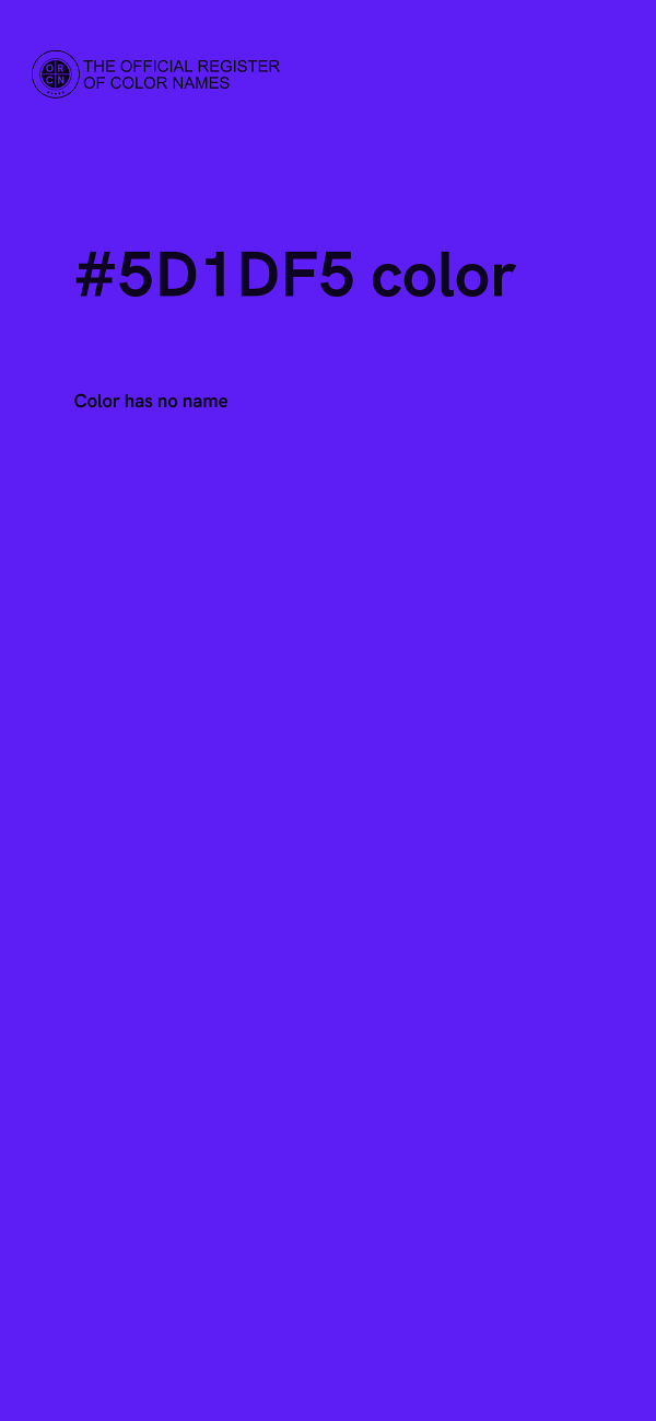 #5D1DF5 color image