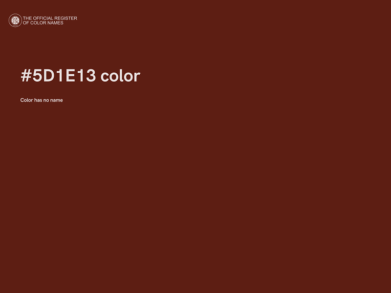 #5D1E13 color image