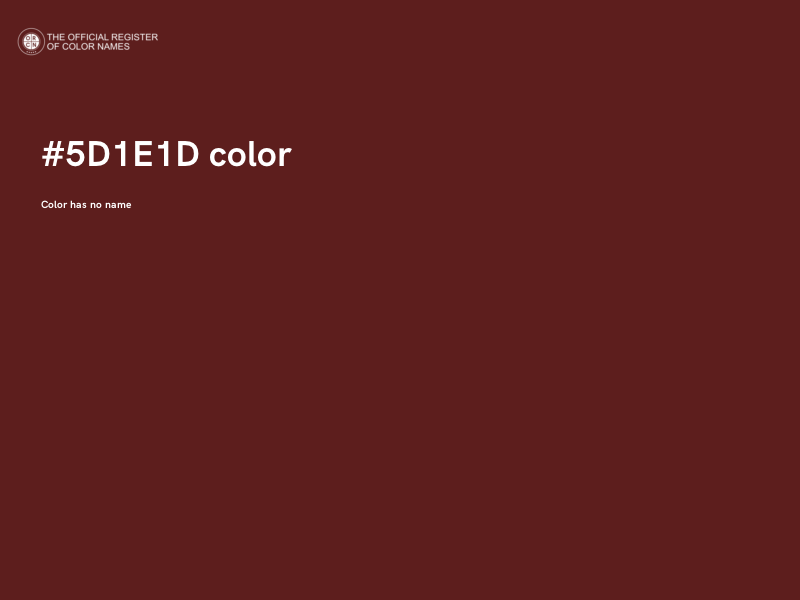 #5D1E1D color image