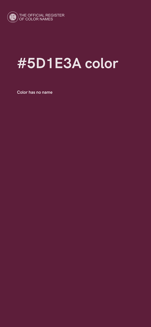 #5D1E3A color image