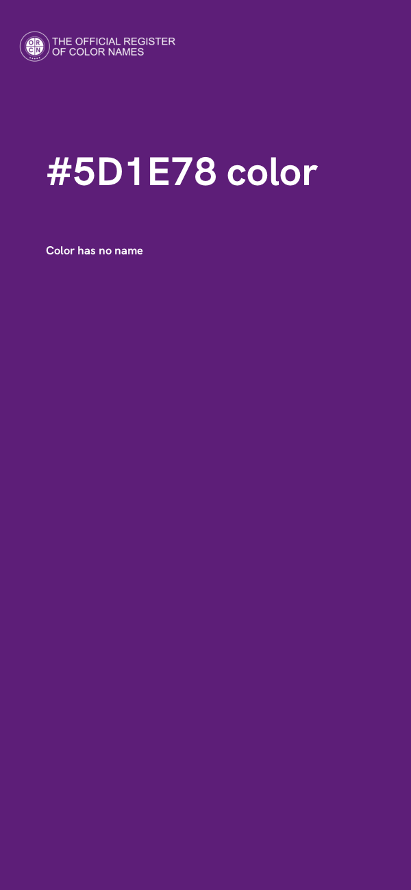#5D1E78 color image