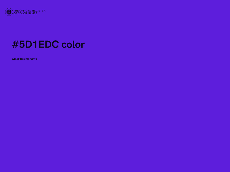 #5D1EDC color image