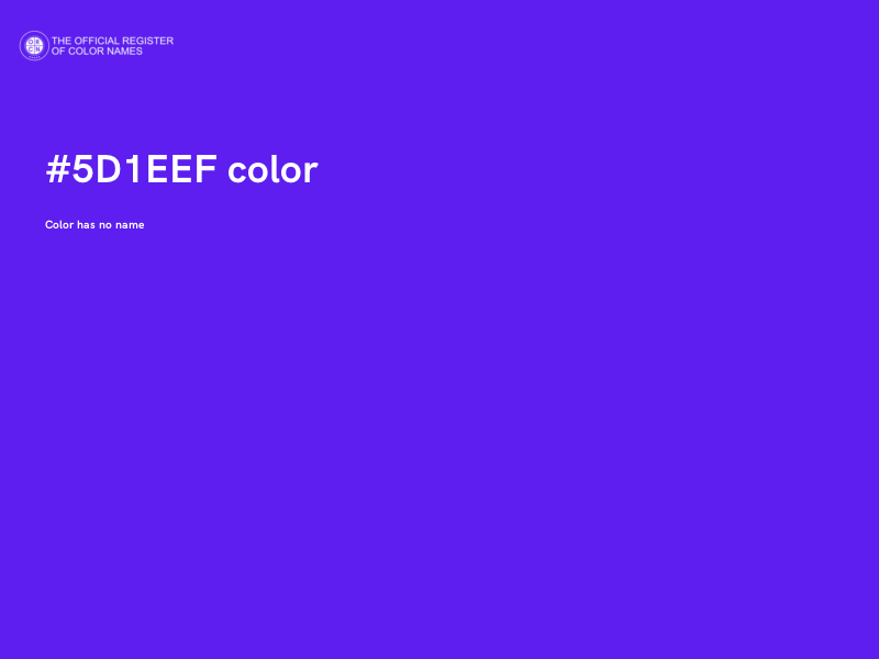 #5D1EEF color image