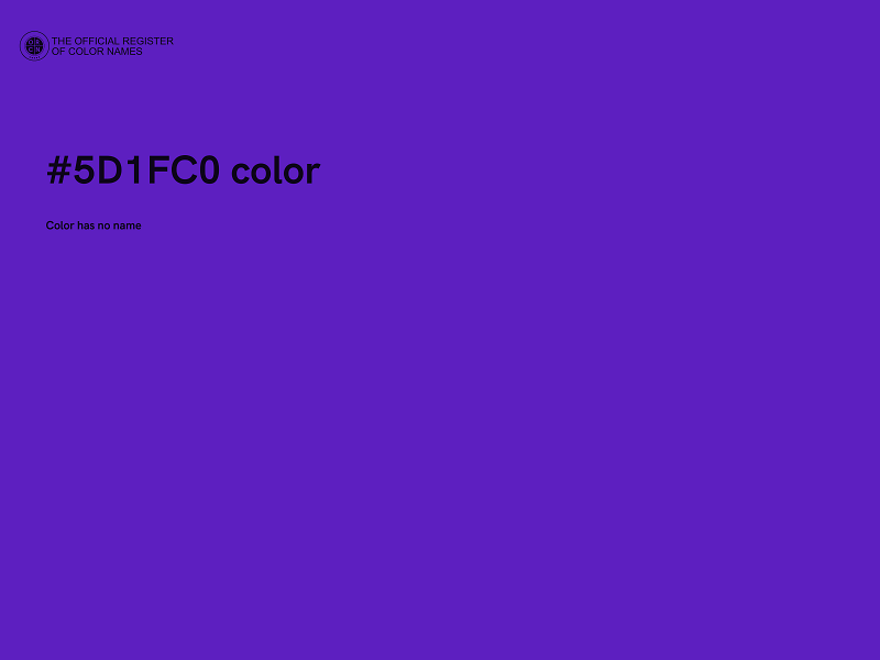 #5D1FC0 color image