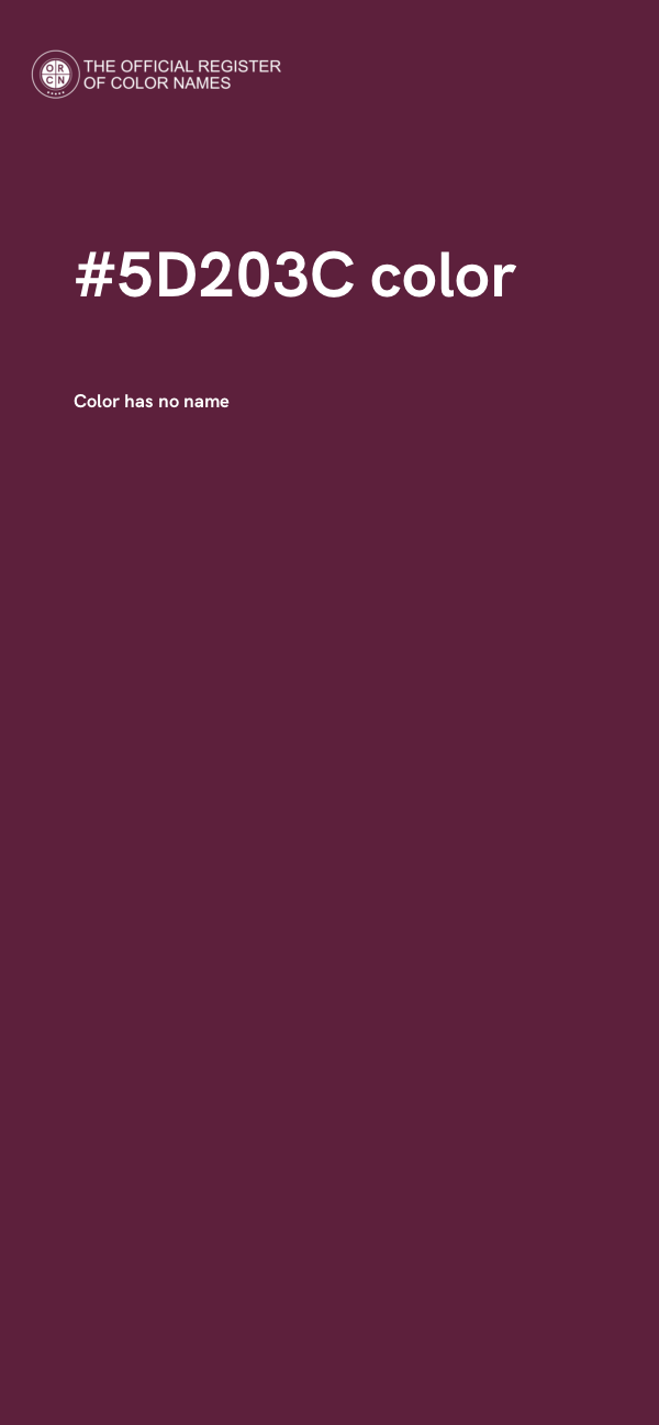 #5D203C color image