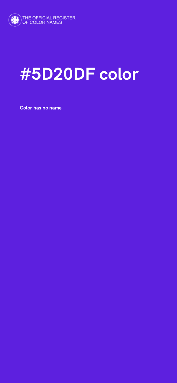 #5D20DF color image