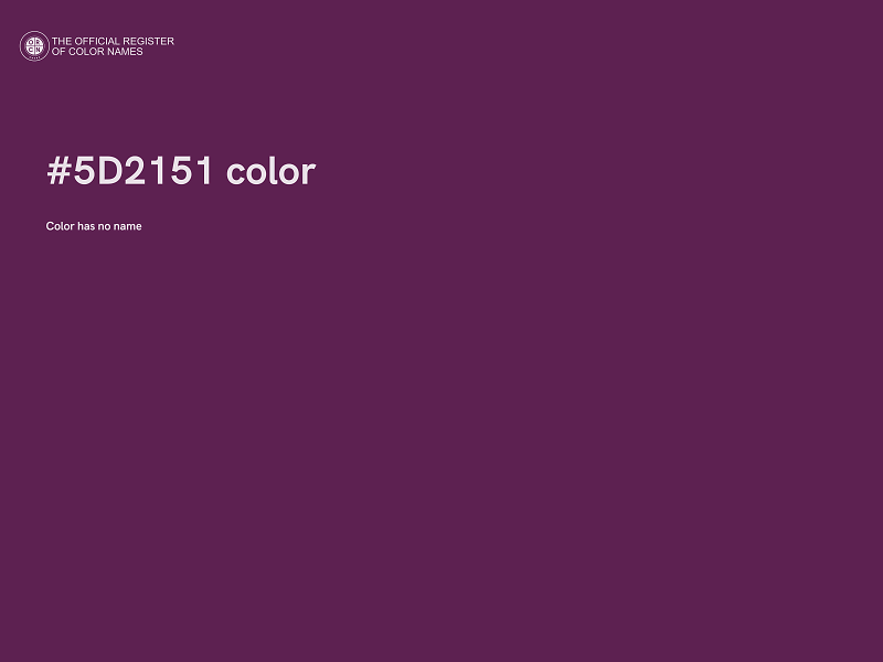 #5D2151 color image