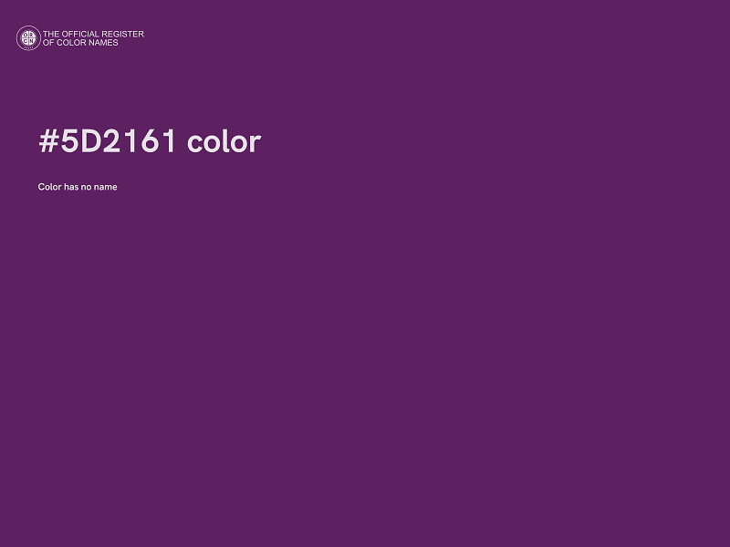 #5D2161 color image