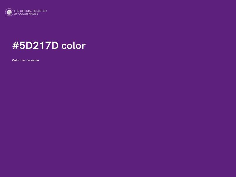 #5D217D color image