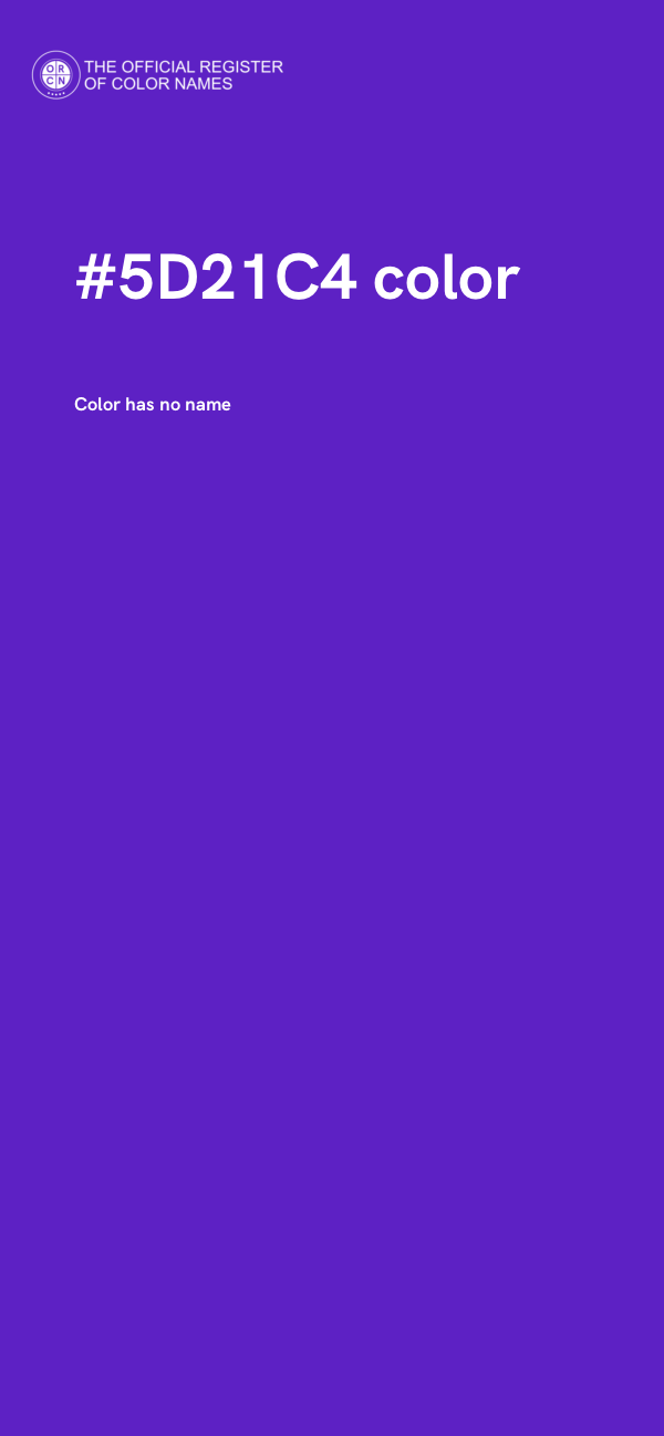 #5D21C4 color image