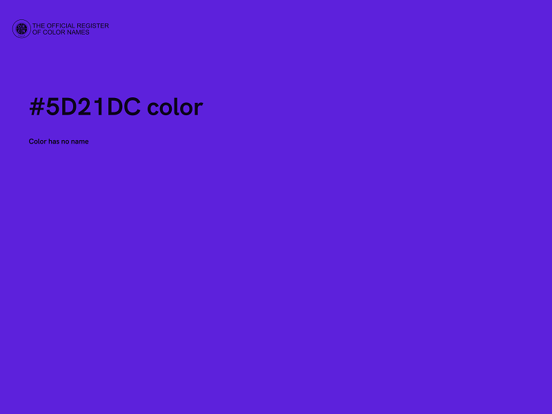 #5D21DC color image