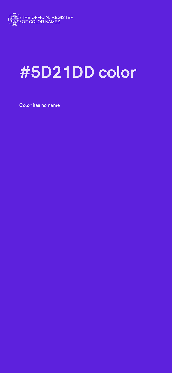 #5D21DD color image