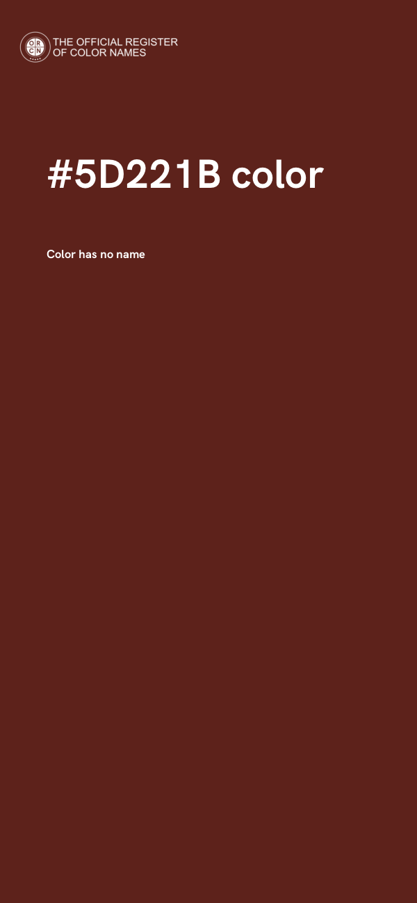 #5D221B color image