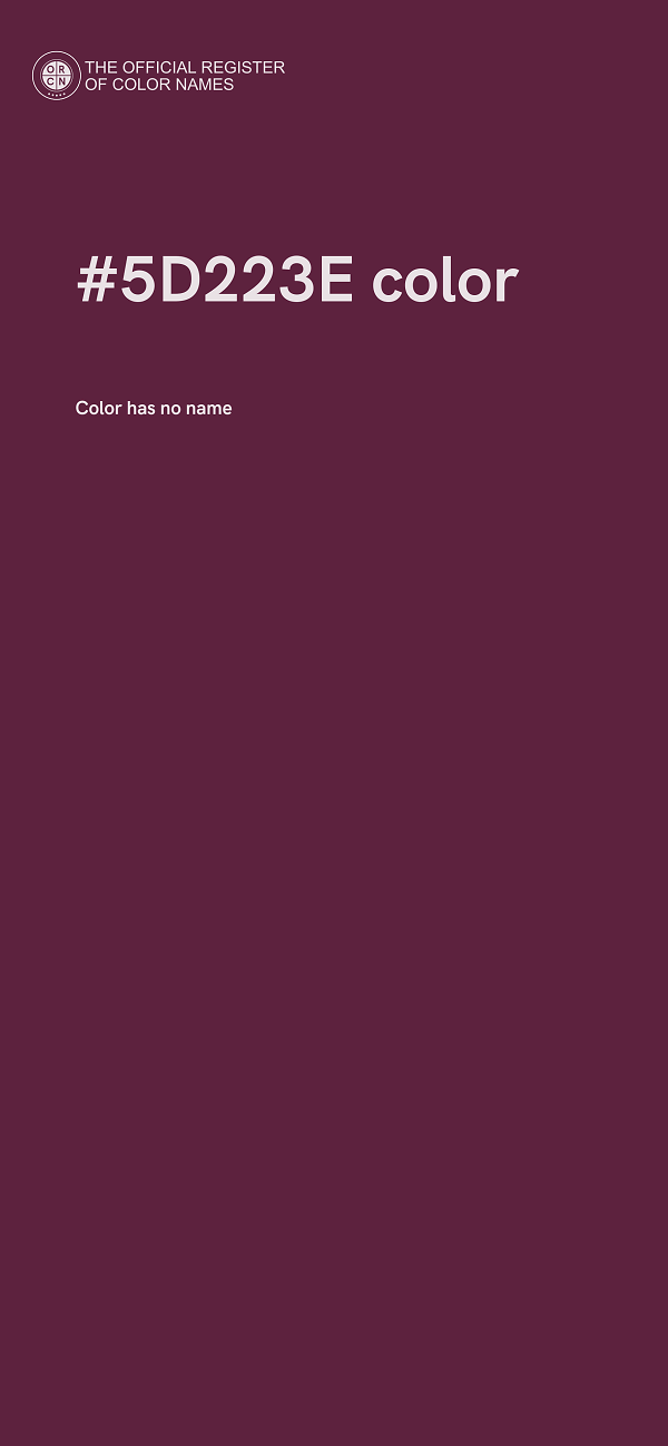 #5D223E color image