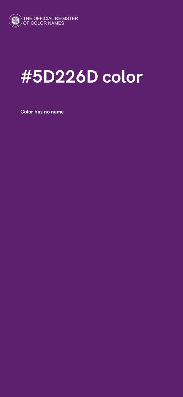 #5D226D color image