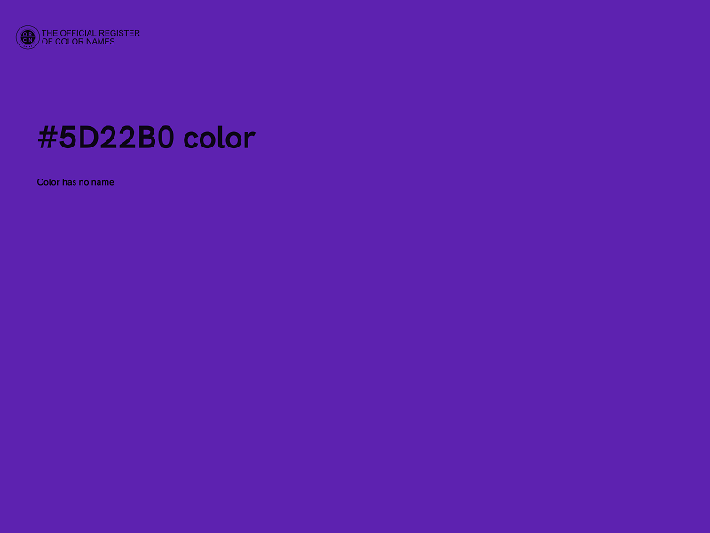 #5D22B0 color image