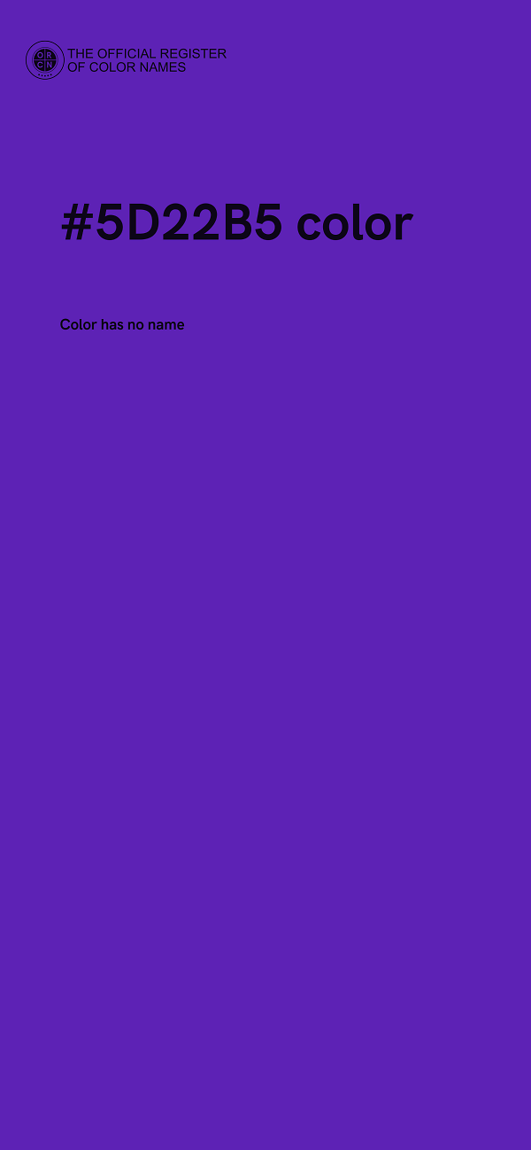 #5D22B5 color image