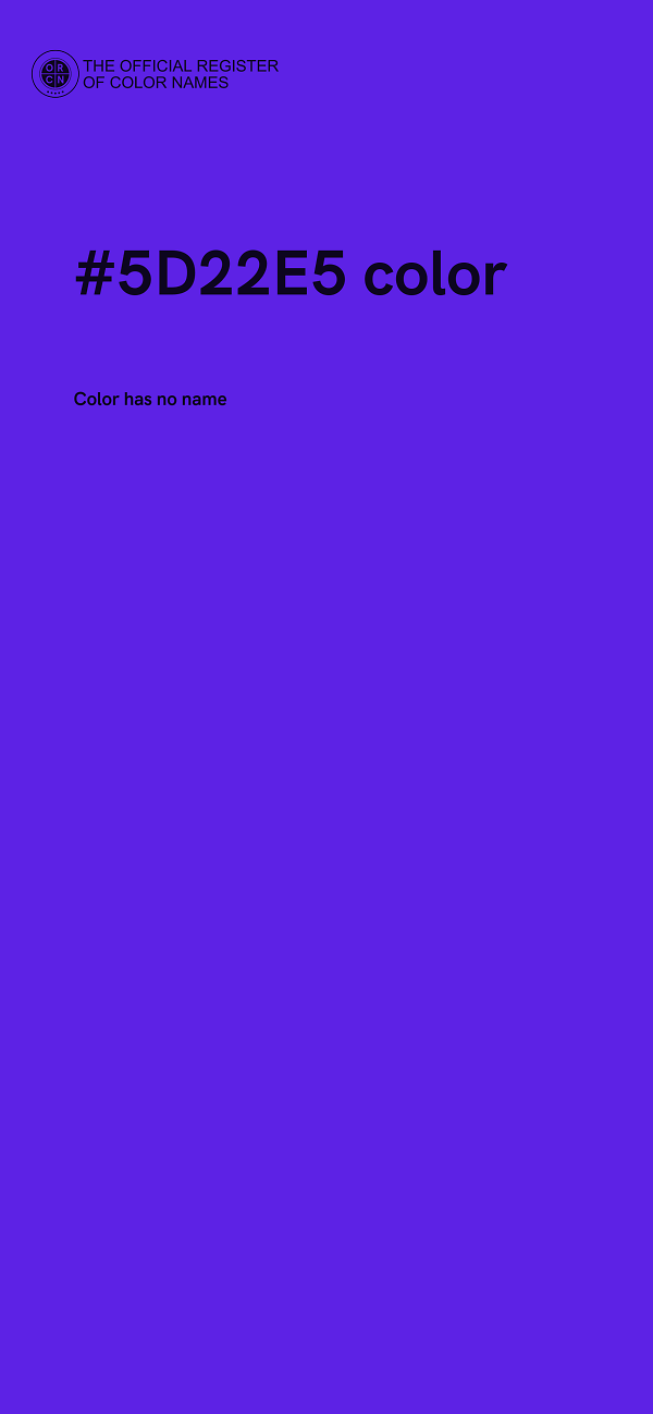 #5D22E5 color image