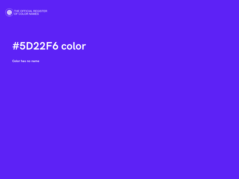 #5D22F6 color image