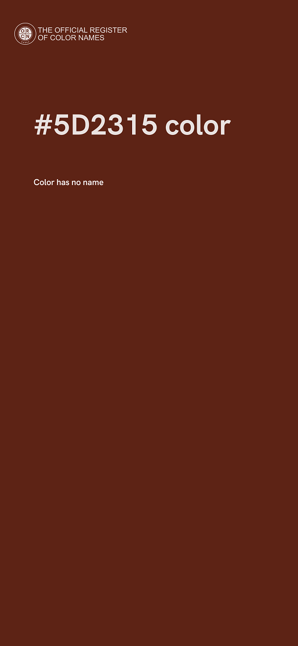 #5D2315 color image