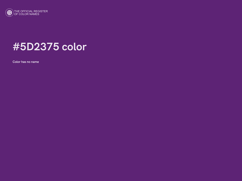 #5D2375 color image