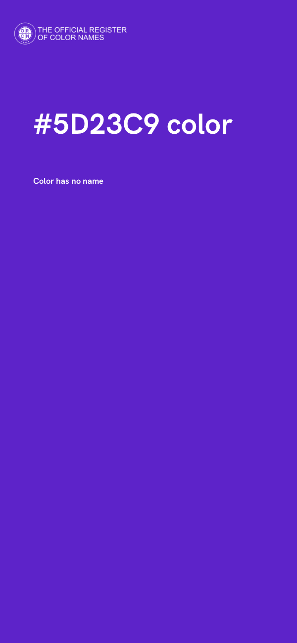 #5D23C9 color image