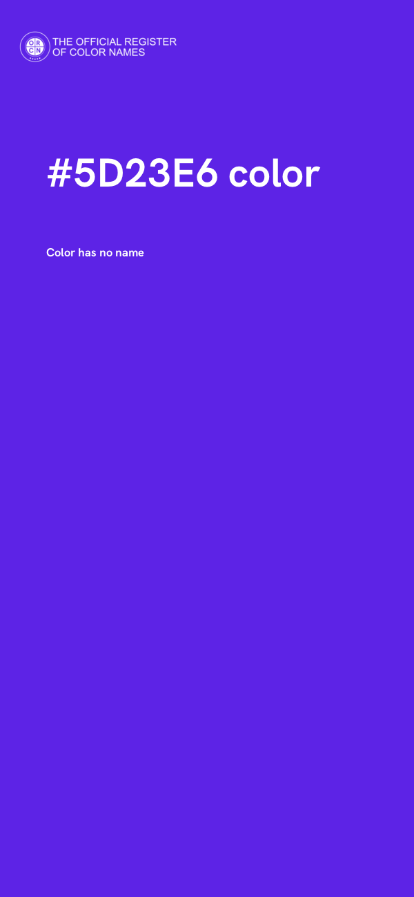 #5D23E6 color image