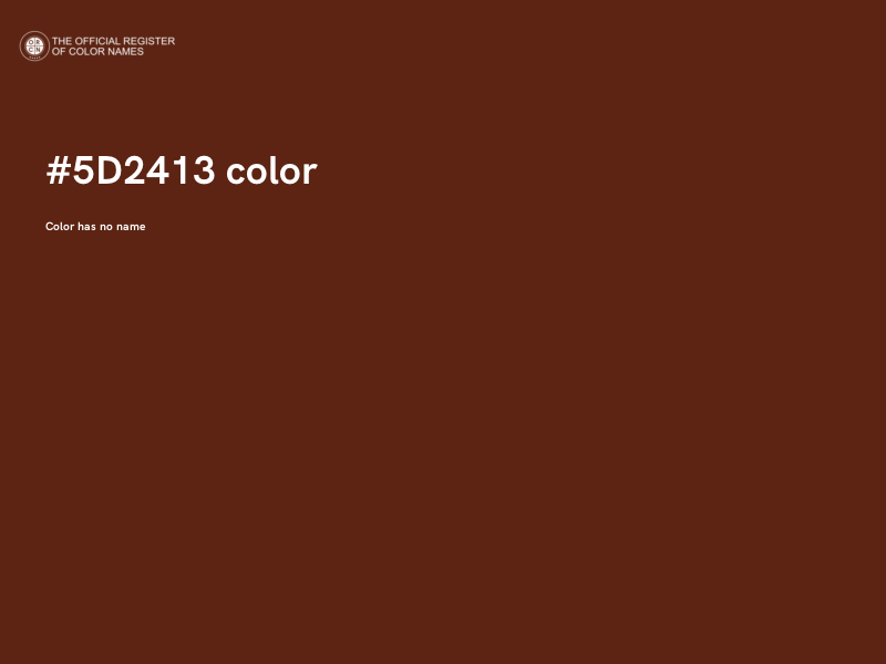 #5D2413 color image