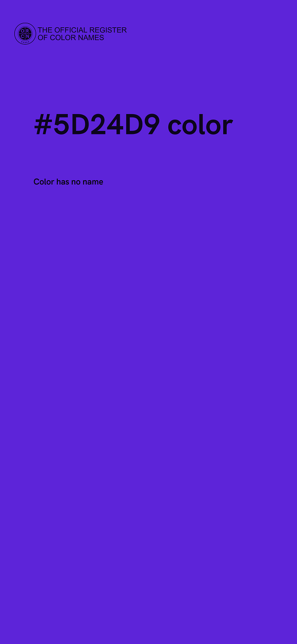 #5D24D9 color image