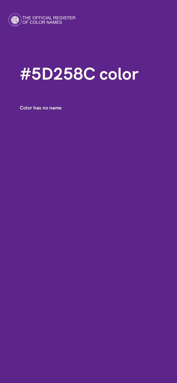 #5D258C color image