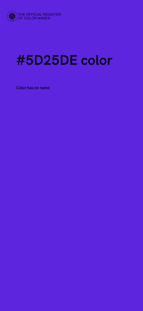 #5D25DE color image