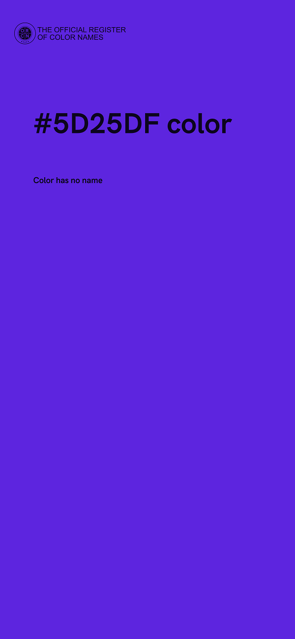 #5D25DF color image