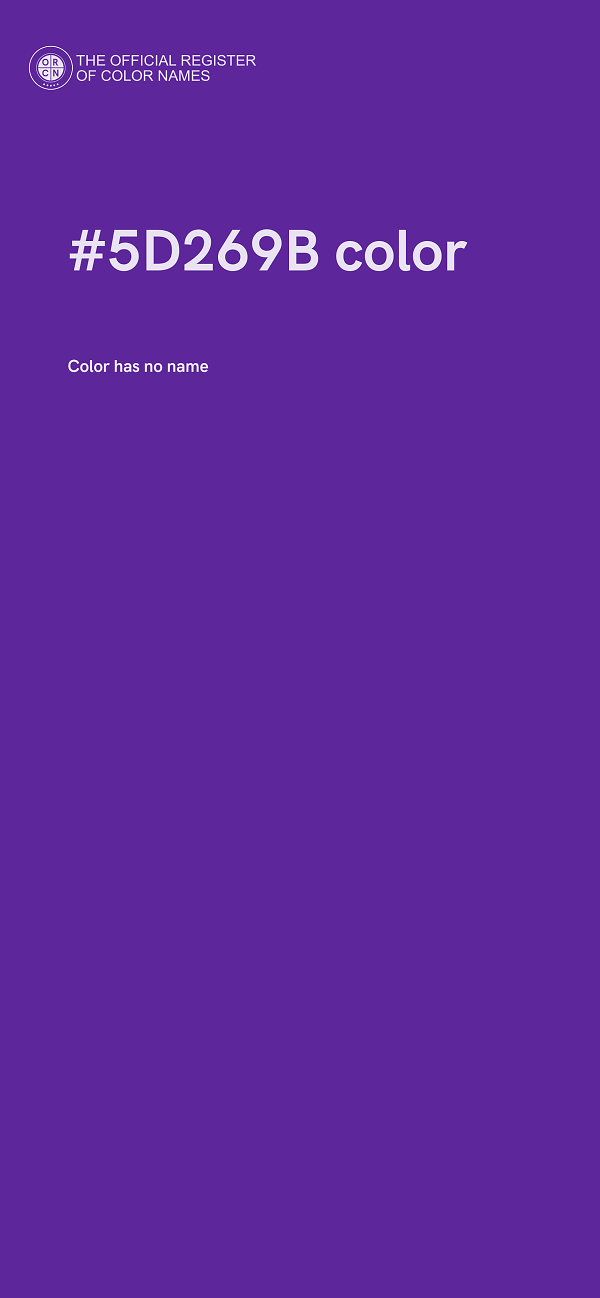 #5D269B color image