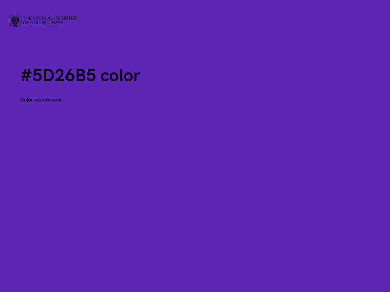 #5D26B5 color image