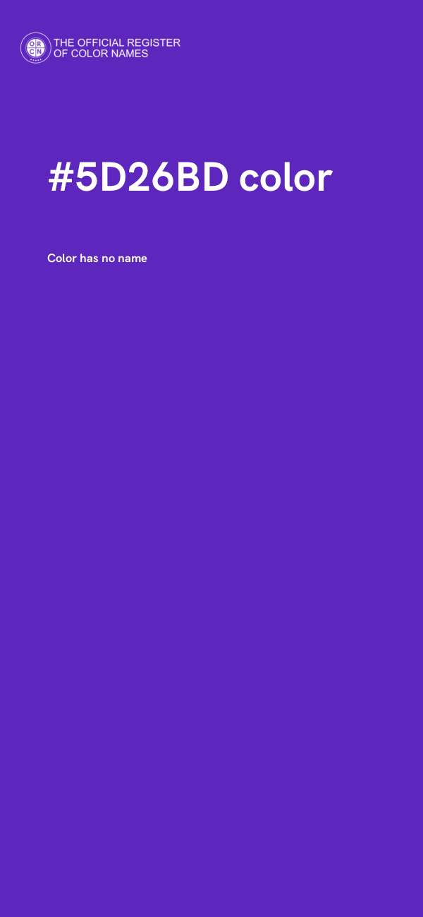 #5D26BD color image