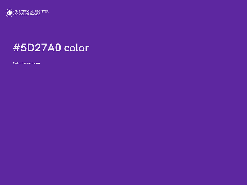 #5D27A0 color image