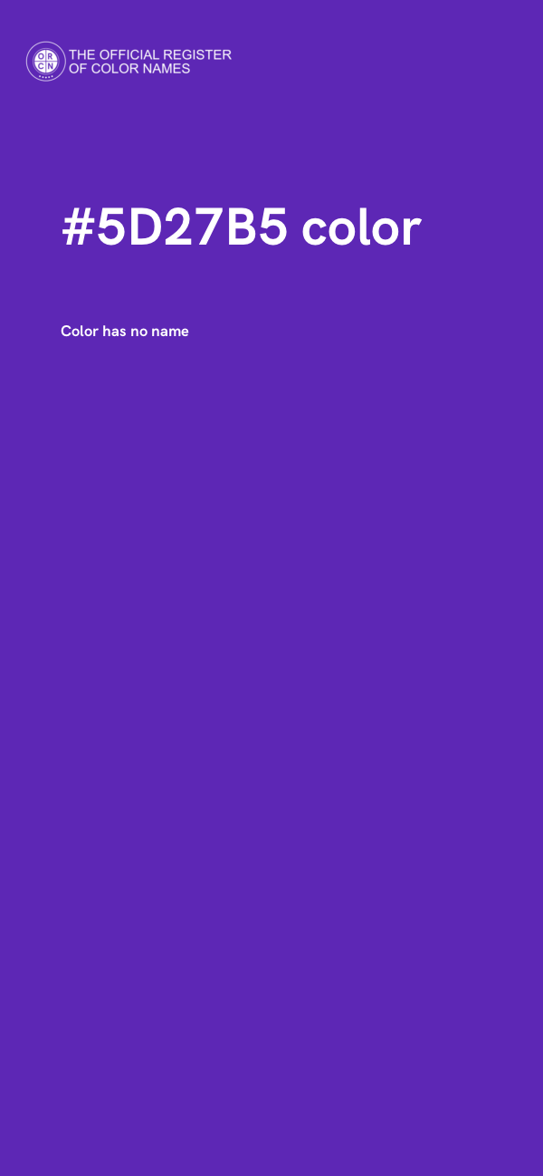 #5D27B5 color image